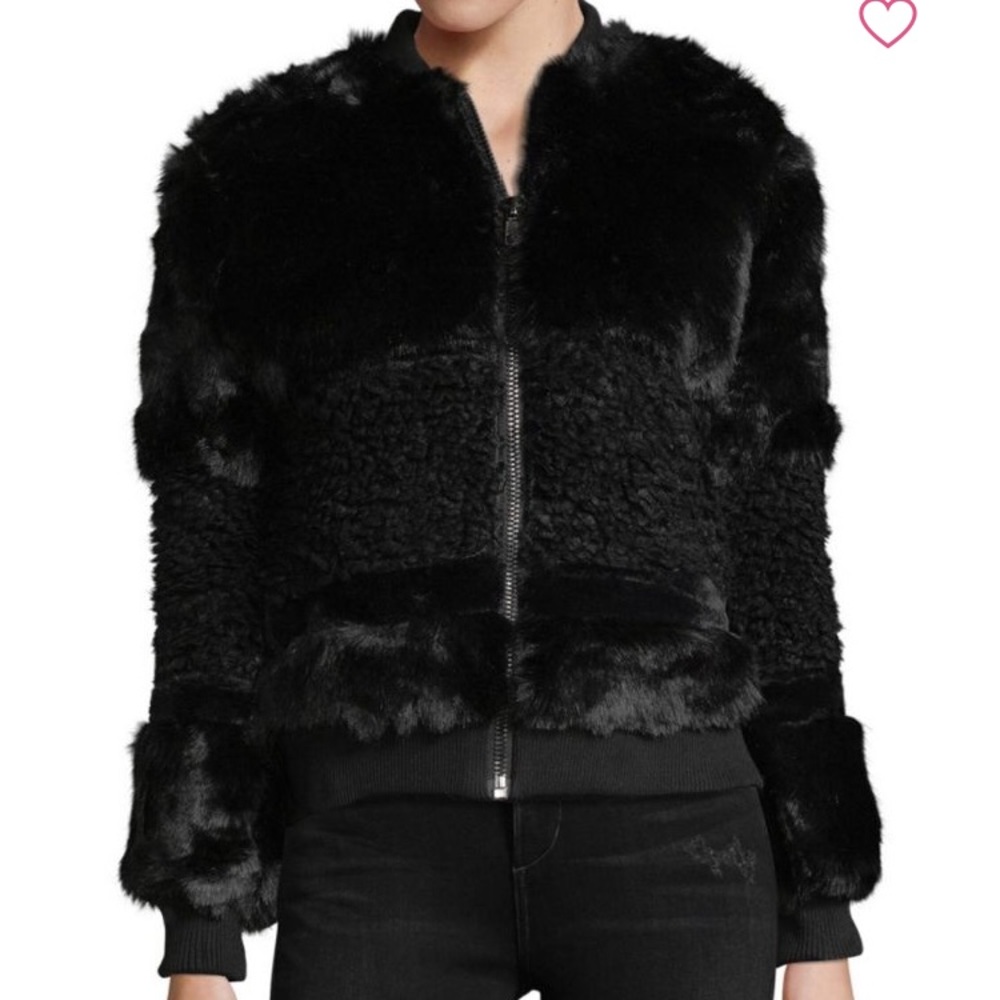 John+Jenn Faux Fur Bomber
